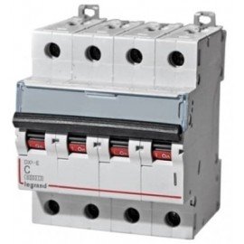 Автоматический выключатель четырехполюсный Legrand DX3-E 4п C20 6000/6kА 407306 